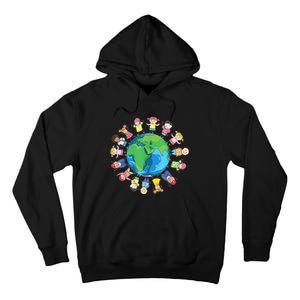 Happy Earth Day Children Around The World Tall Hoodie