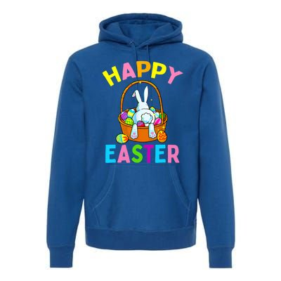 Happy Easter Day Bunny Hunting Chocolate Eggs Egg Hunt Funny Gift Premium Hoodie