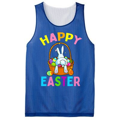 Happy Easter Day Bunny Hunting Chocolate Eggs Egg Hunt Funny Gift Mesh Reversible Basketball Jersey Tank