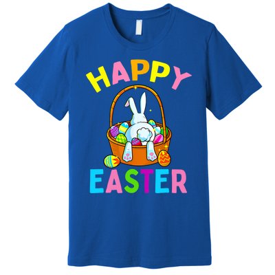 Happy Easter Day Bunny Hunting Chocolate Eggs Egg Hunt Funny Gift Premium T-Shirt