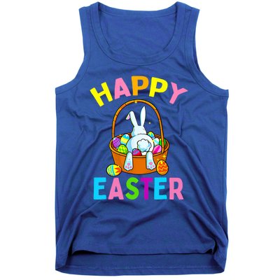 Happy Easter Day Bunny Hunting Chocolate Eggs Egg Hunt Funny Gift Tank Top