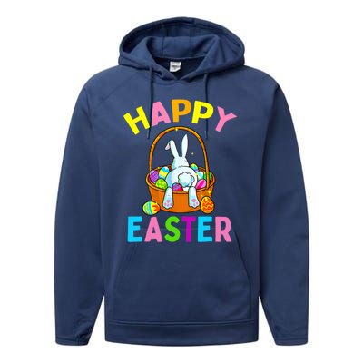 Happy Easter Day Bunny Hunting Chocolate Eggs Egg Hunt Funny Gift Performance Fleece Hoodie