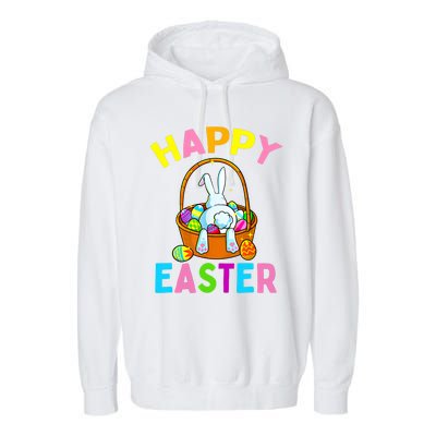 Happy Easter Day Bunny Hunting Chocolate Eggs Egg Hunt Funny Gift Garment-Dyed Fleece Hoodie