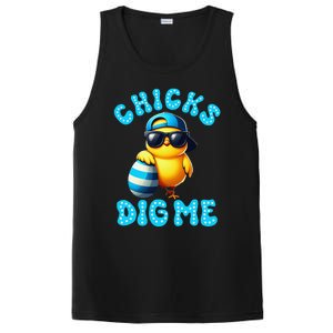 Happy Easter Day Cute Chicken Egg Hunt Chicks Dig Me PosiCharge Competitor Tank