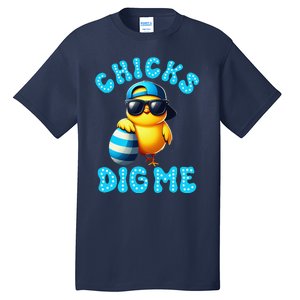 Happy Easter Day Cute Chicken Egg Hunt Chicks Dig Me Tall T-Shirt