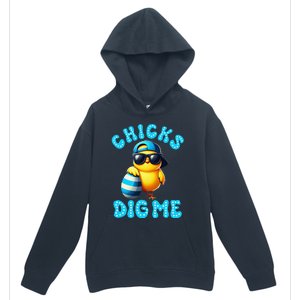 Happy Easter Day Cute Chicken Egg Hunt Chicks Dig Me Urban Pullover Hoodie