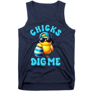 Happy Easter Day Cute Chicken Egg Hunt Chicks Dig Me Tank Top