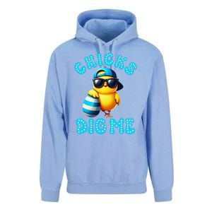 Happy Easter Day Cute Chicken Egg Hunt Chicks Dig Me Unisex Surf Hoodie