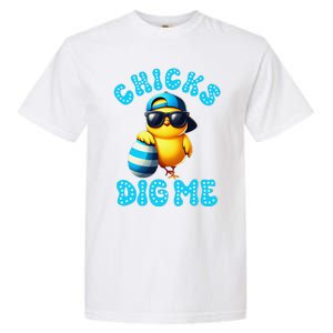 Happy Easter Day Cute Chicken Egg Hunt Chicks Dig Me Garment-Dyed Heavyweight T-Shirt