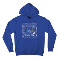 Happy Easter Day Bunny Rabbit Typography Gift Hoodie