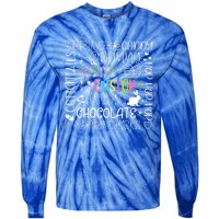 Happy Easter Day Bunny Rabbit Typography Gift Tie-Dye Long Sleeve Shirt