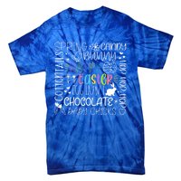 Happy Easter Day Bunny Rabbit Typography Gift Tie-Dye T-Shirt