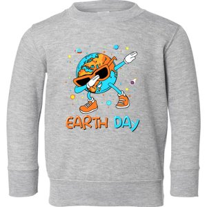 Happy Earth Day 2024 Funny Earth Day Boy Dab Toddler Sweatshirt