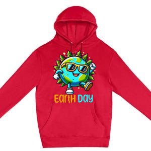 Happy Earth Day 2024 Funny Earth Day Premium Pullover Hoodie