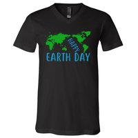 Happy Earth Day V-Neck T-Shirt