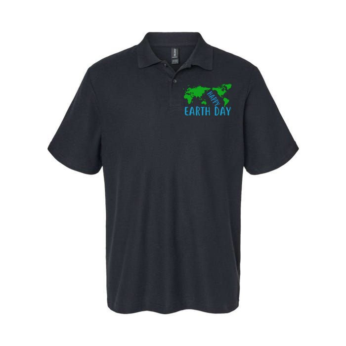 Happy Earth Day Softstyle Adult Sport Polo