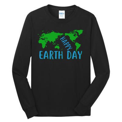 Happy Earth Day Tall Long Sleeve T-Shirt