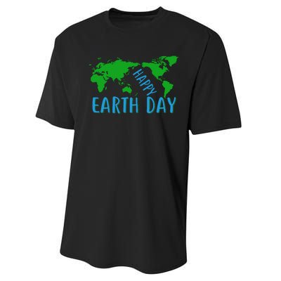 Happy Earth Day Performance Sprint T-Shirt