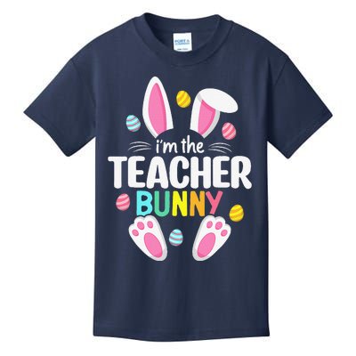 Happy Easter Day Im Teacher Bunny Ears Life Kids T-Shirt