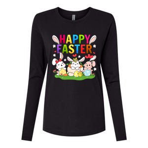 Happy Easter Day Funny Bunny Easter Eggs Easter Gift Womens Cotton Relaxed Long Sleeve T-Shirt