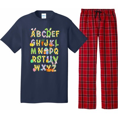 Happy Easter Day Alphabet Abcs Elemeno For Teacher Student Pajama Set