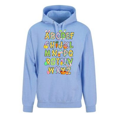 Happy Easter Day Alphabet Abcs Elemeno For Teacher Student Unisex Surf Hoodie