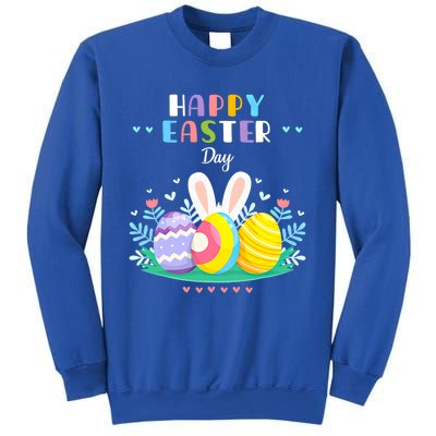 Happy Easter Day Pastel Spring Eggs Hunting Bunny Easter Gift Sweatshirt