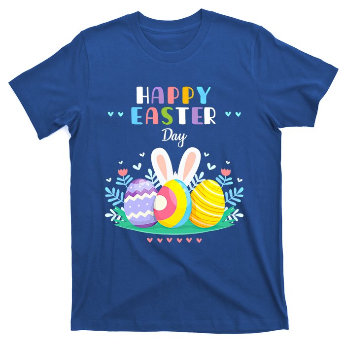 Happy Easter Day Pastel Spring Eggs Hunting Bunny Easter Gift T-Shirt