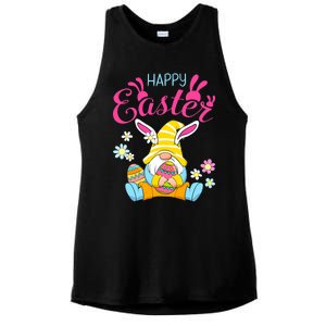 Happy Easter Day Bunny Spring Gnome Easter Egg Hunting Ladies PosiCharge Tri-Blend Wicking Tank