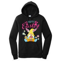 Happy Easter Day Bunny Spring Gnome Easter Egg Hunting Women's Pullover Hoodie