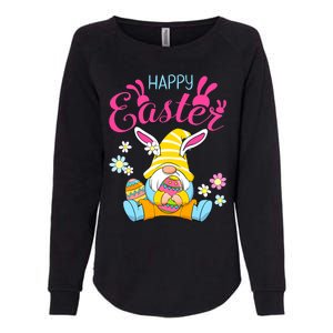 Happy Easter Day Bunny Spring Gnome Easter Egg Hunting Womens California Wash Sweatshirt