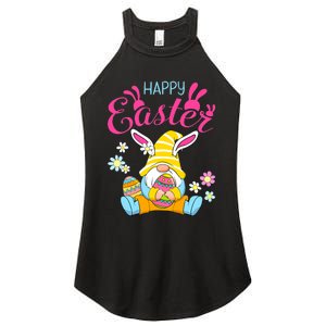 Happy Easter Day Bunny Spring Gnome Easter Egg Hunting Women's Perfect Tri Rocker Tank