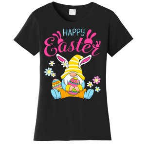 Happy Easter Day Bunny Spring Gnome Easter Egg Hunting Women's T-Shirt