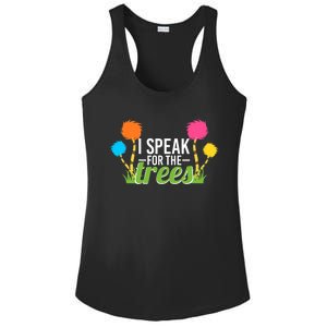 Happy Earth Day Nature Lover Design Speak For The Trees Great Gift Ladies PosiCharge Competitor Racerback Tank