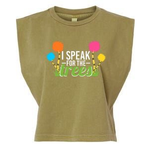 Happy Earth Day Nature Lover Design Speak For The Trees Great Gift Garment-Dyed Women's Muscle Tee