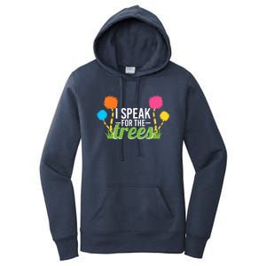 Happy Earth Day Nature Lover Design Speak For The Trees Great Gift Women's Pullover Hoodie