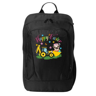 Happy Easter Day Egg Hunt Bunny Ear Dog Truck Gift City Backpack