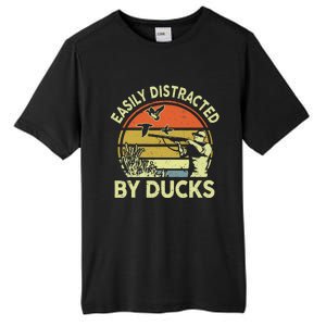 Hunting Easily Distracted Ducks Funny Hunter Dad Gift  Tall Fusion ChromaSoft Performance T-Shirt