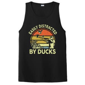 Hunting Easily Distracted Ducks Funny Hunter Dad Gift  PosiCharge Competitor Tank