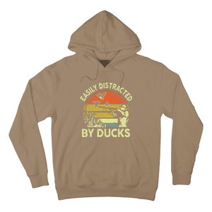 Hunting Easily Distracted Ducks Funny Hunter Dad Gift  Hoodie