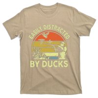 Hunting Easily Distracted Ducks Funny Hunter Dad Gift  T-Shirt