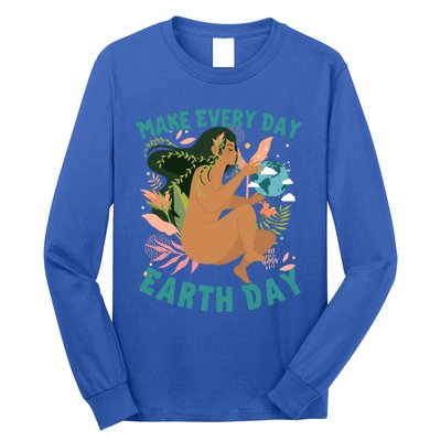 Happy Earth Day Mother Nature Make Everyday Earth Day 2021 Gift Long Sleeve Shirt