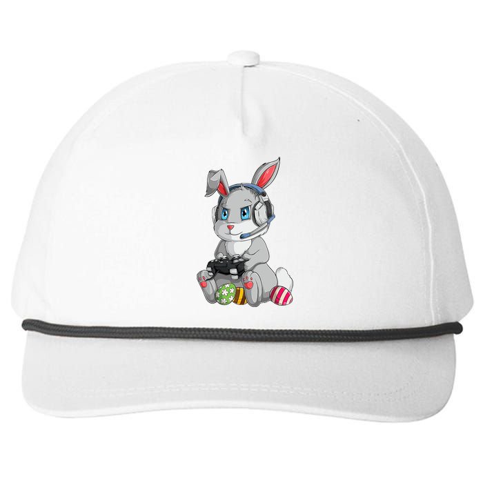 Happy Easter Day Bunny Egg Funny Gamer Snapback Five-Panel Rope Hat