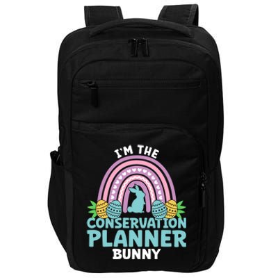 Happy Easter Day Im The Conservation Planner Bunny Gift Impact Tech Backpack