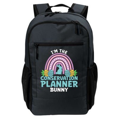 Happy Easter Day Im The Conservation Planner Bunny Gift Daily Commute Backpack