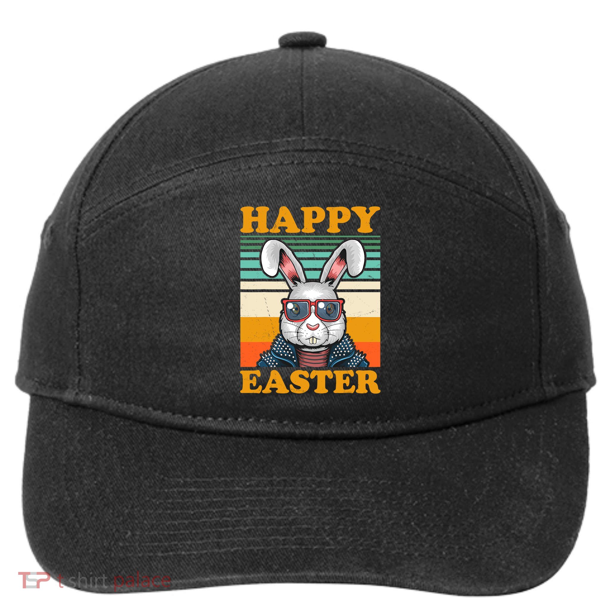 Happy Easter Day Funny Bunny Easter Gift 7-Panel Snapback Hat