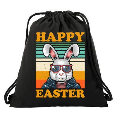 Happy Easter Day Funny Bunny Easter Gift Drawstring Bag
