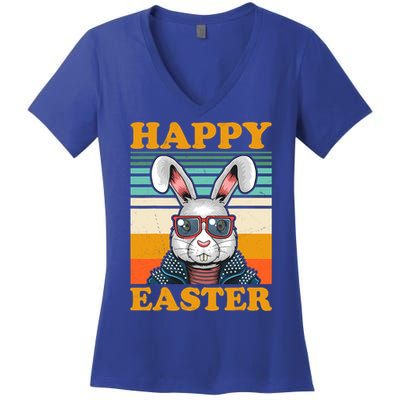 Happy Easter Day Funny Bunny Easter Gift Women's V-Neck T-Shirt