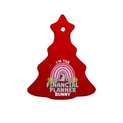 Happy Easter Day Im The Financial Planner Bunny Gift Ceramic Tree Ornament