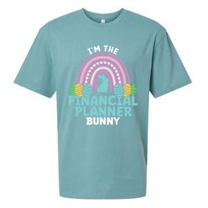 Happy Easter Day Im The Financial Planner Bunny Gift Sueded Cloud Jersey T-Shirt